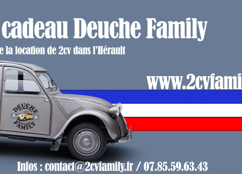 DEUCHE FAMILY : SPÉCIALISTE DE LA LOCATION DE 2CV AVEC OU SANS CHAUFFEUR